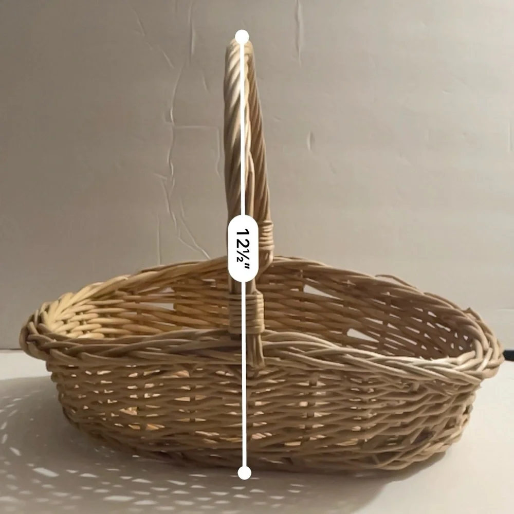 Vintage Brown Woven Basket